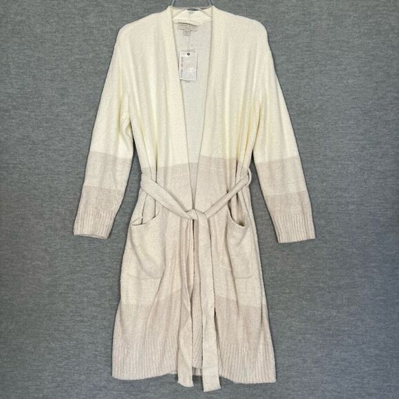 Barefoot Dreams Cozy Chic Heathered Ombre Robe Women's XXS XS Almond Multi NWT